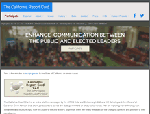 Tablet Screenshot of californiareportcard.org